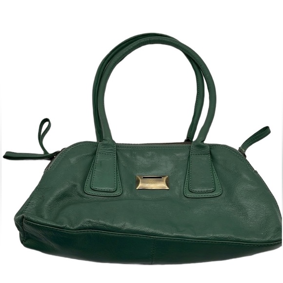 latico Handbags - Latico Green Teal Triple Zippered Pocket Leather Shoulder Bag WEAR